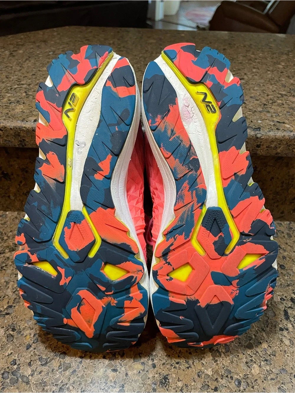 New Balance Vazee 2990 Performance Running Shoe Pink to Navy Gradient Sz 8